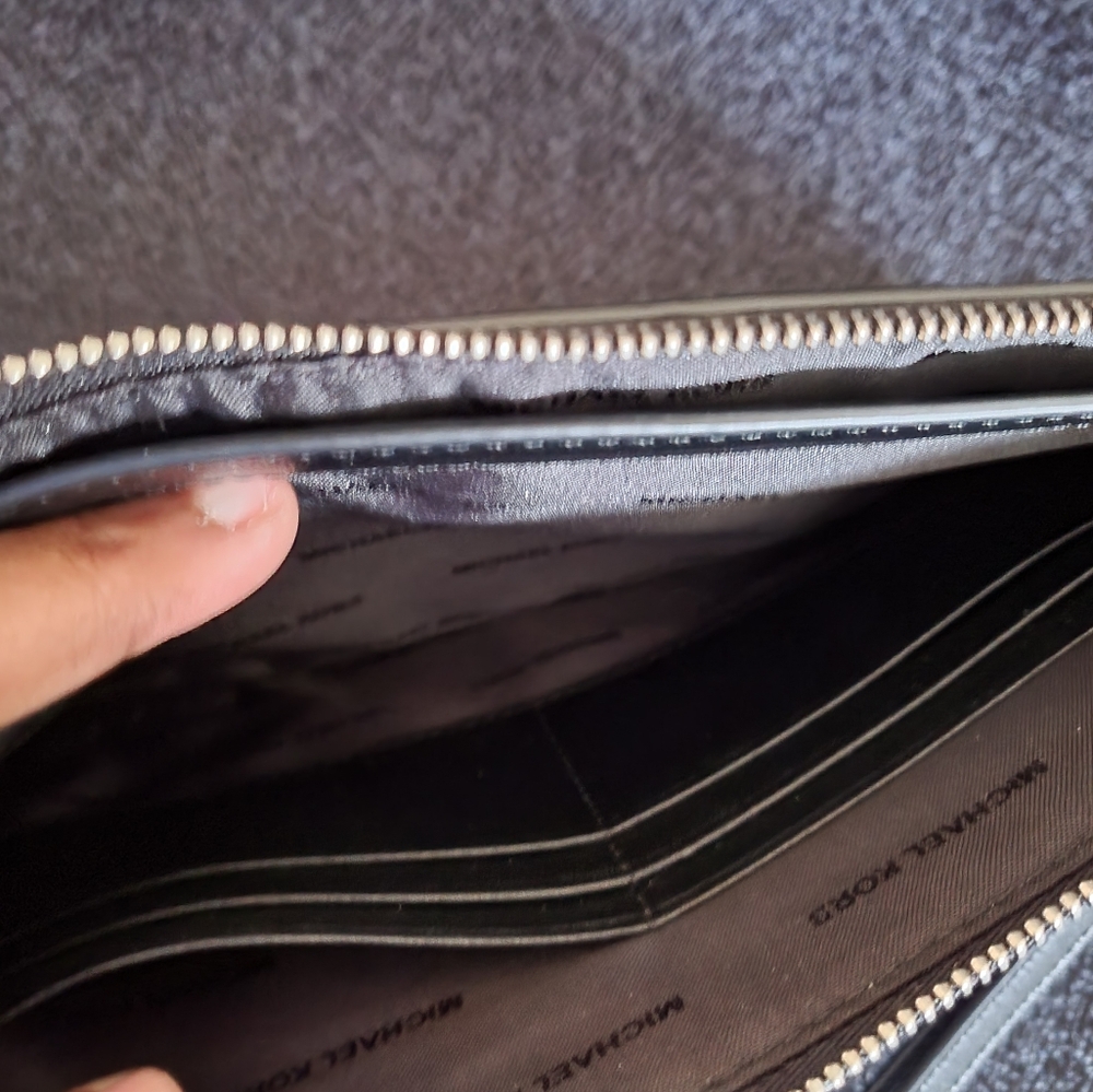 Michael Kors Geometric Leather Clutch - Picture 7 of 11